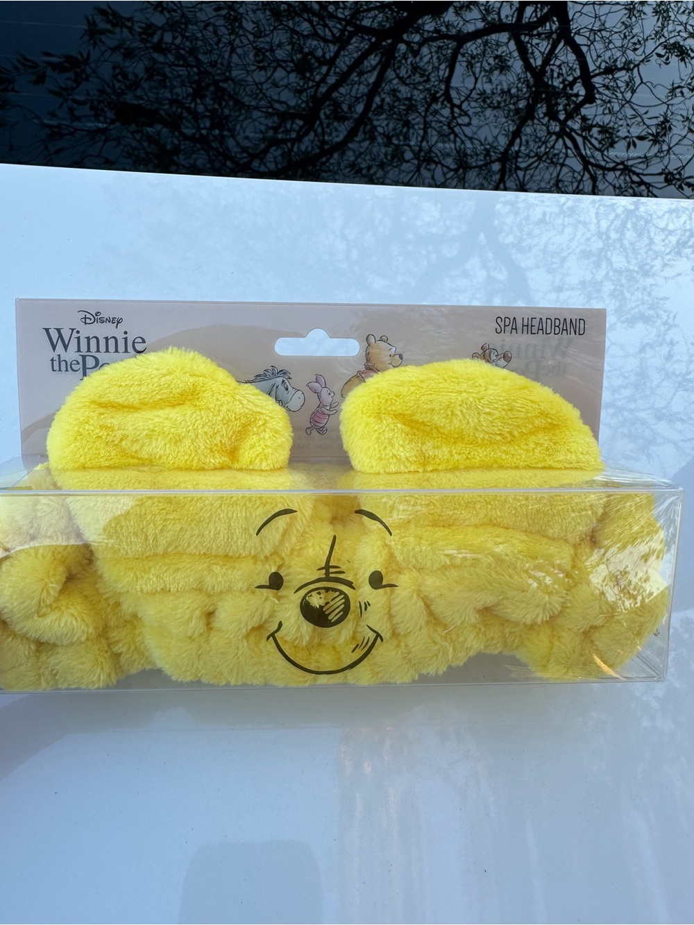 Disney Winnie the Pooh Yellow Plush Spa Headband with Ears